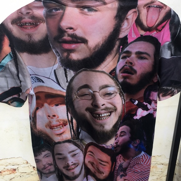 ⬇️ 2/$25 Marked Listings Graphic Pop Culture Post Malone Collage Tee - Picture 4 of 4
